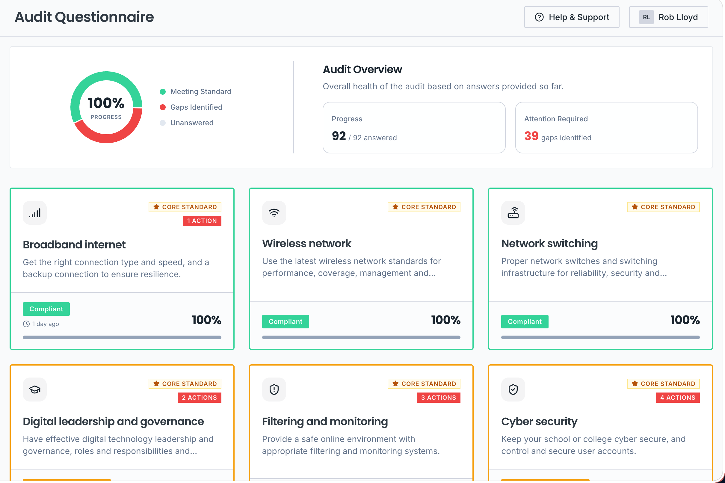 Audit capabilities