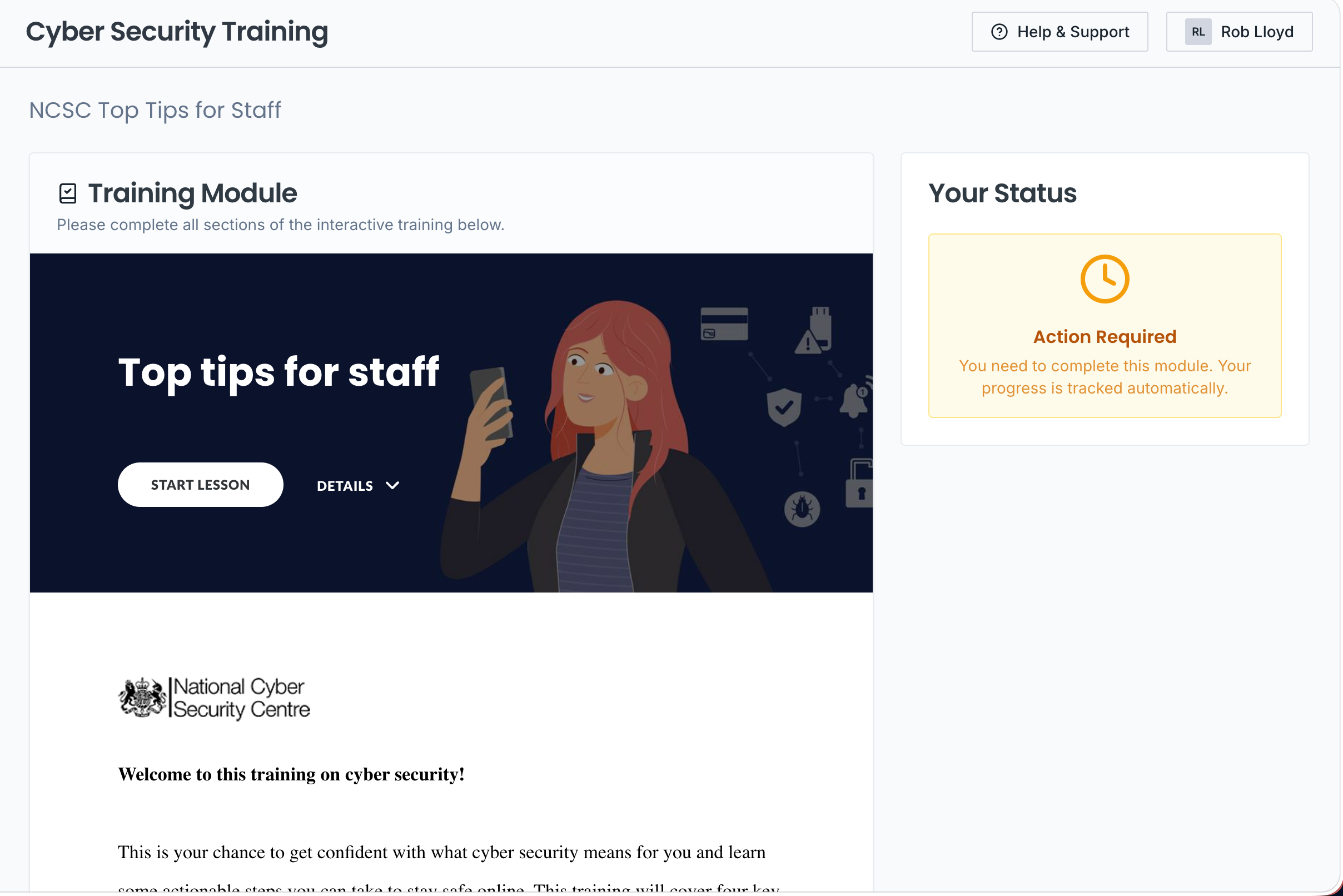 Strategy and Training